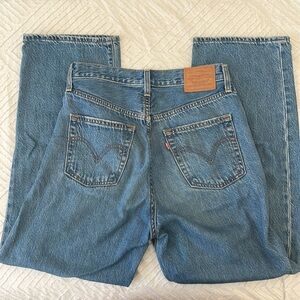 levis ribcage straight ankle denim jeans